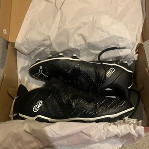 Puma Black and White Soccer Cleats